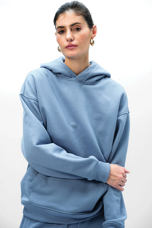 BLUE WEAR A HUG OVERSIZED HOODIE