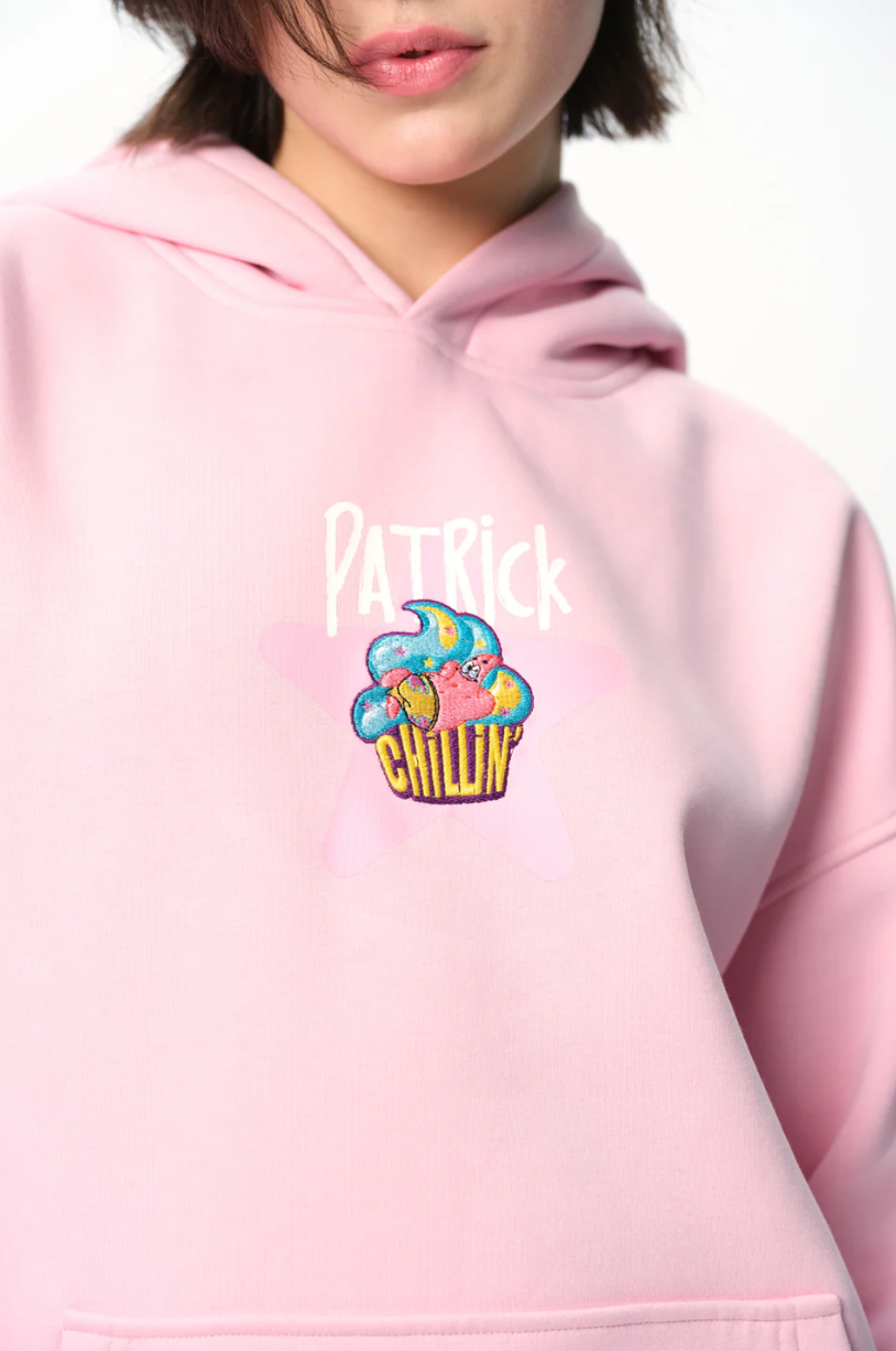 PATRICK CUPCAKE PINK HOODIE