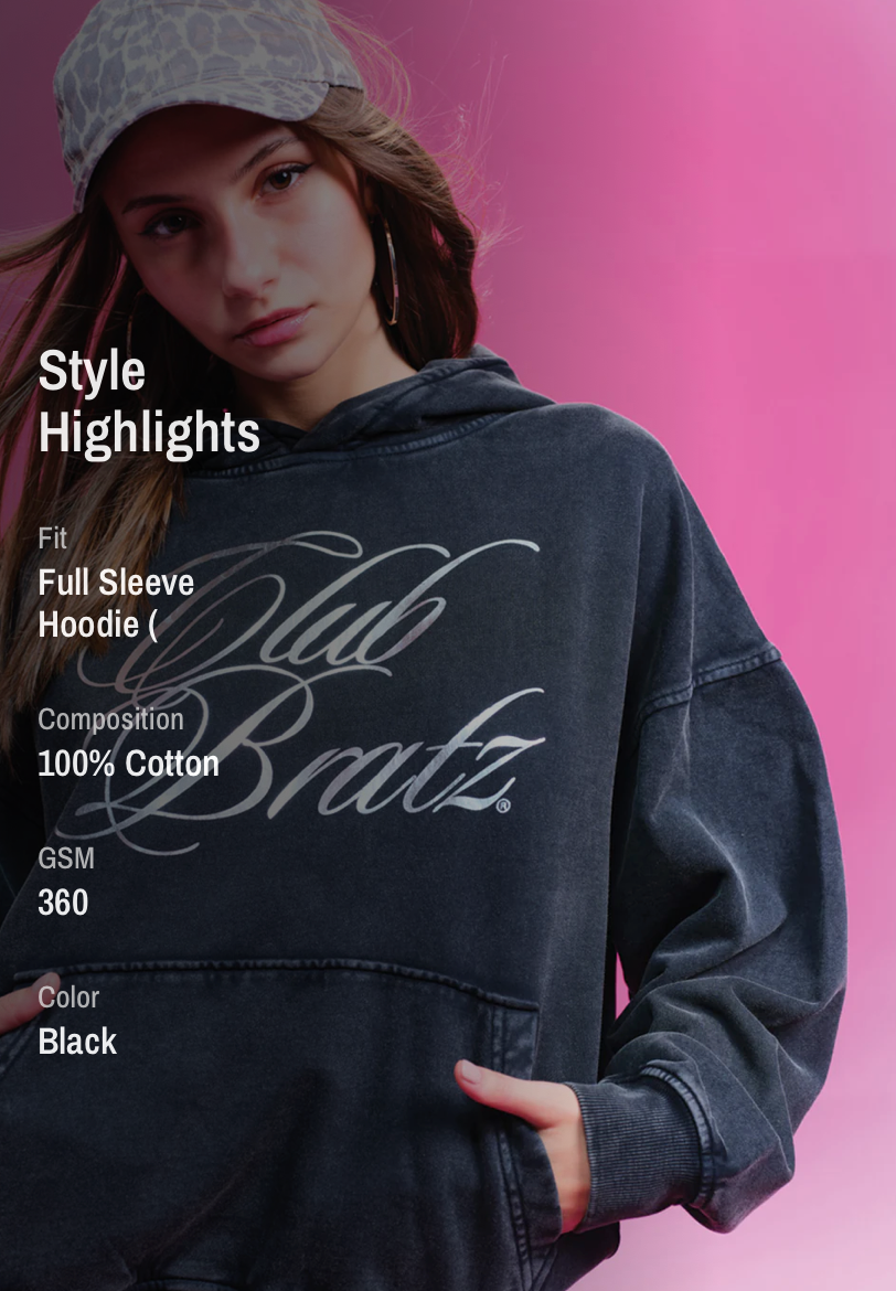 CLUB BRATZ OVERSIZED HOODIE