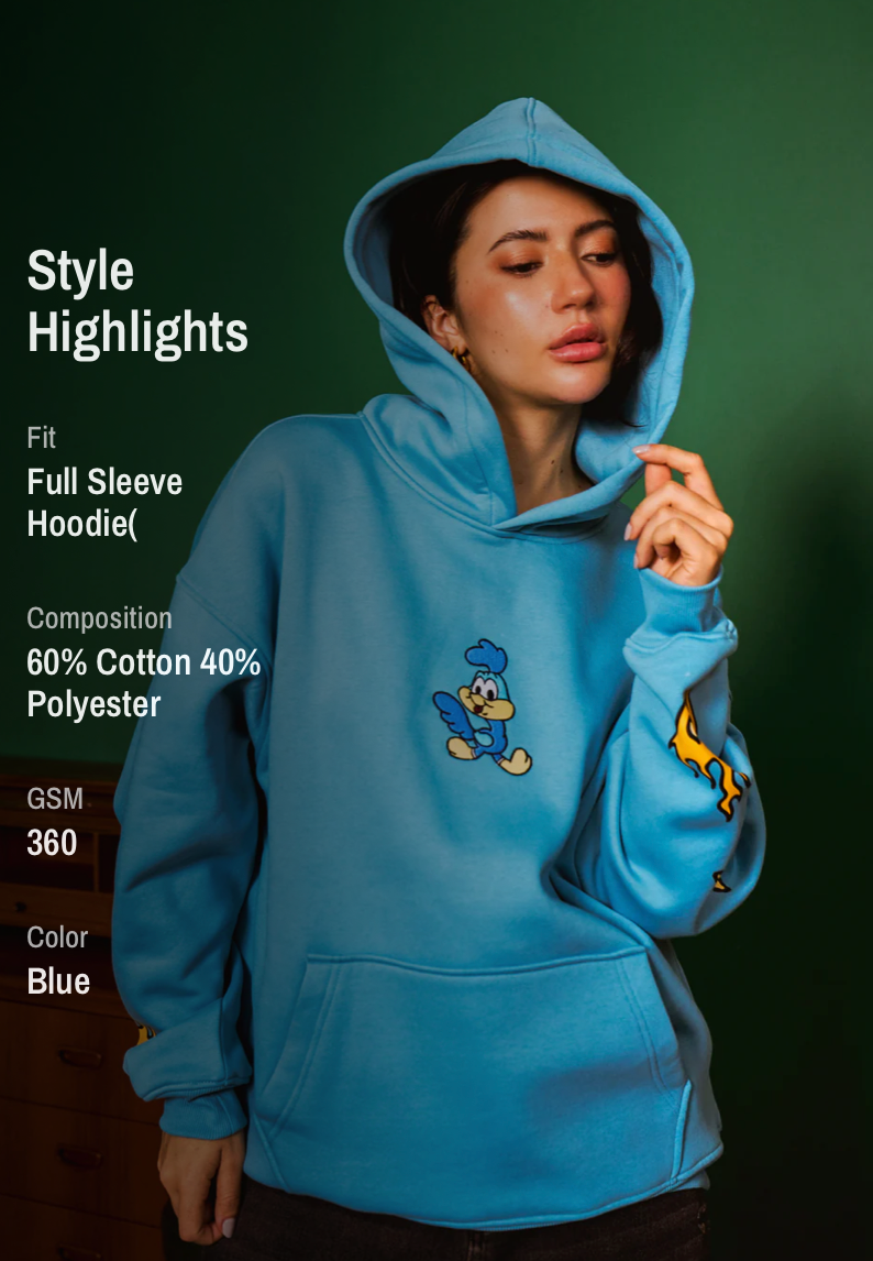 RUN THE ROADS OVERSIZED HOODIE