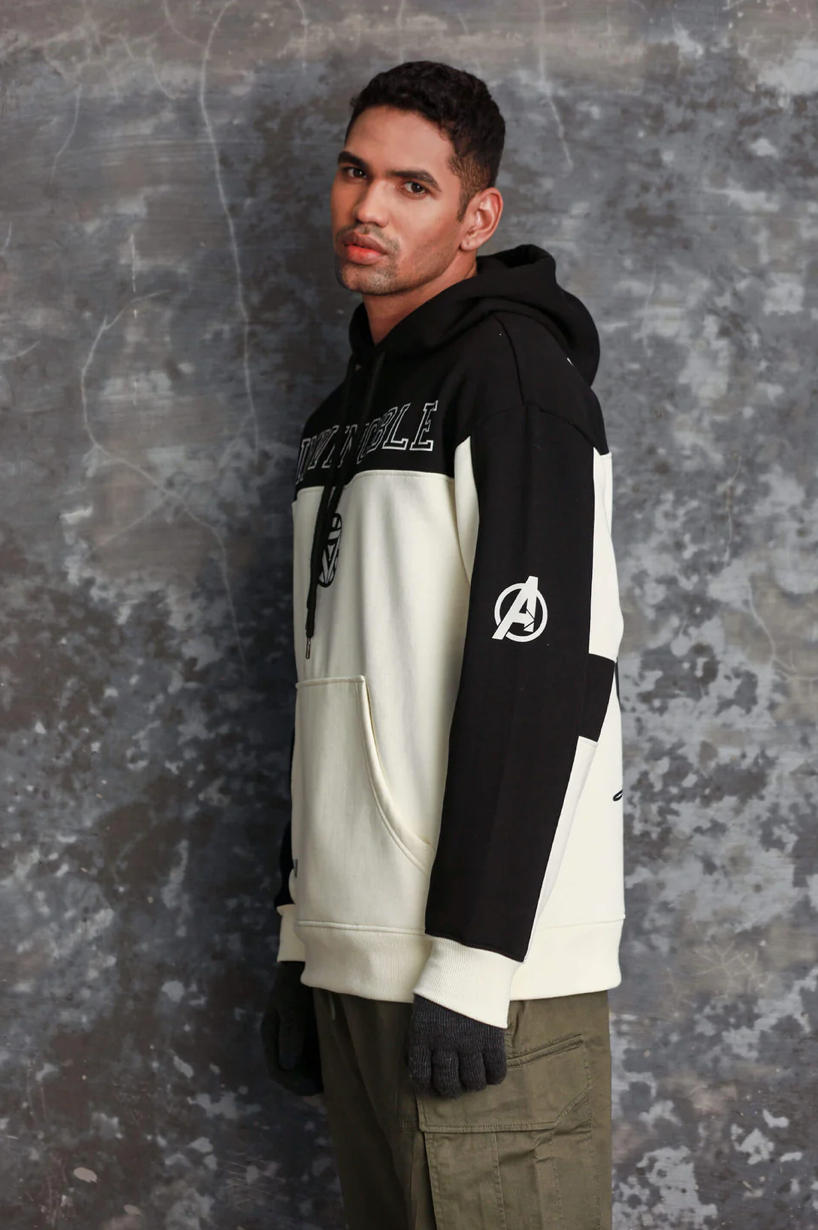 IRON MAN OVERSIZED HEAVYWEIGHT HOODIE(FLEECE)