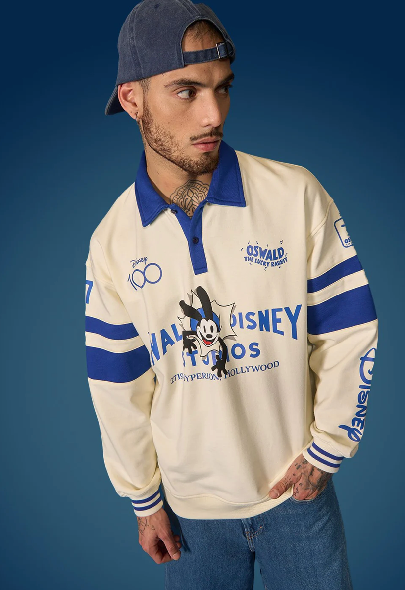 OSWALD OVERSIZED COLLARED SWEATSHIRT