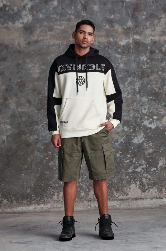 IRON MAN OVERSIZED HEAVYWEIGHT HOODIE(FLEECE)