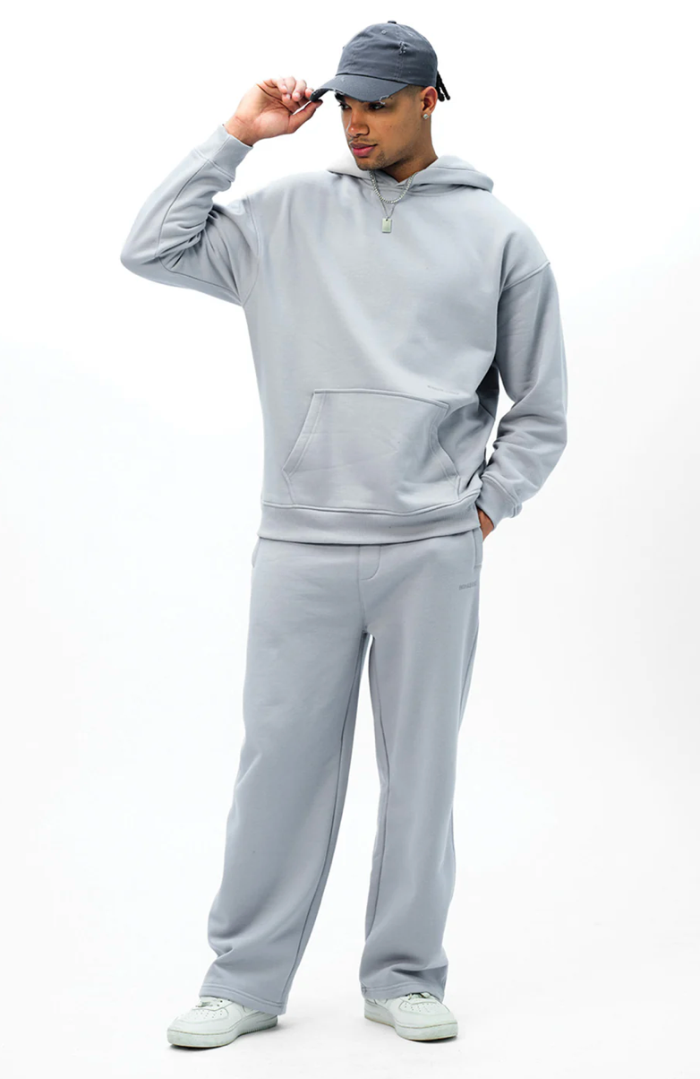 GREY WEAR A HUG OVERSIZED HOODIE