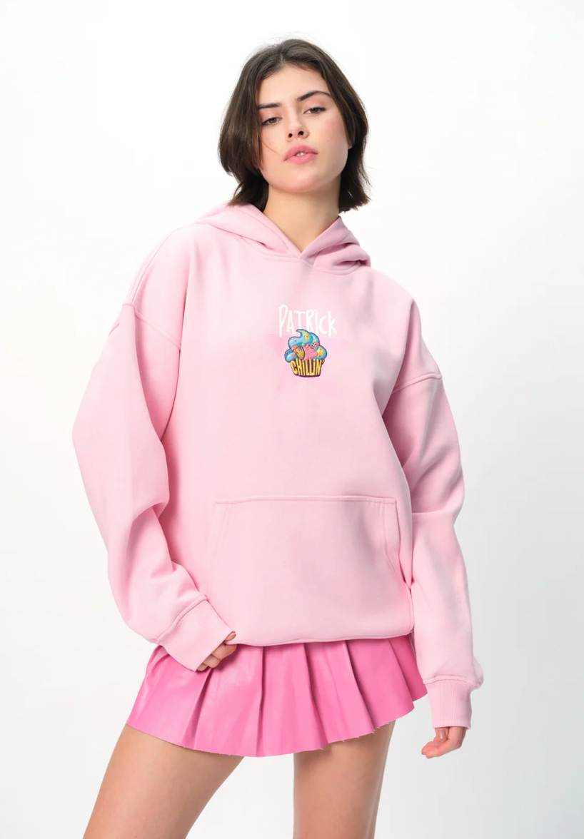 PATRICK CUPCAKE PINK HOODIE