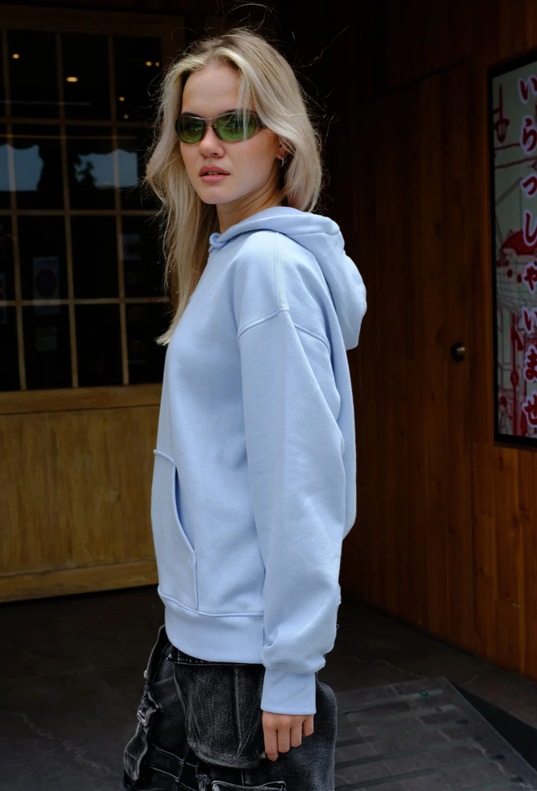 SKY BLUE EMBROIDERED POKÉMON HOODIE