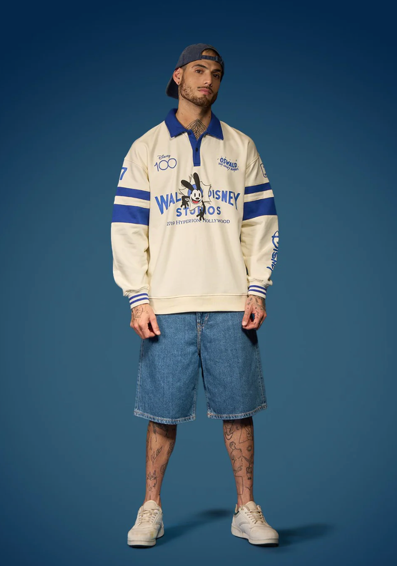 OSWALD OVERSIZED COLLARED SWEATSHIRT