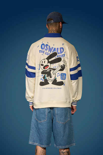 OSWALD OVERSIZED COLLARED SWEATSHIRT