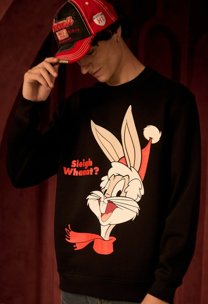 BLACK BUGS BUNNY SWEATSHIRT