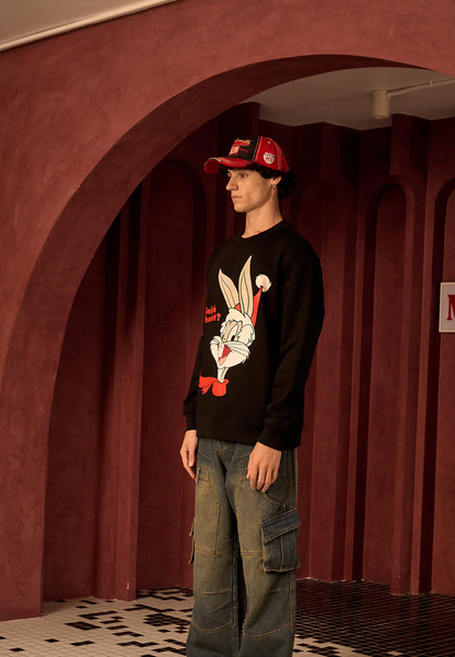 BLACK BUGS BUNNY SWEATSHIRT