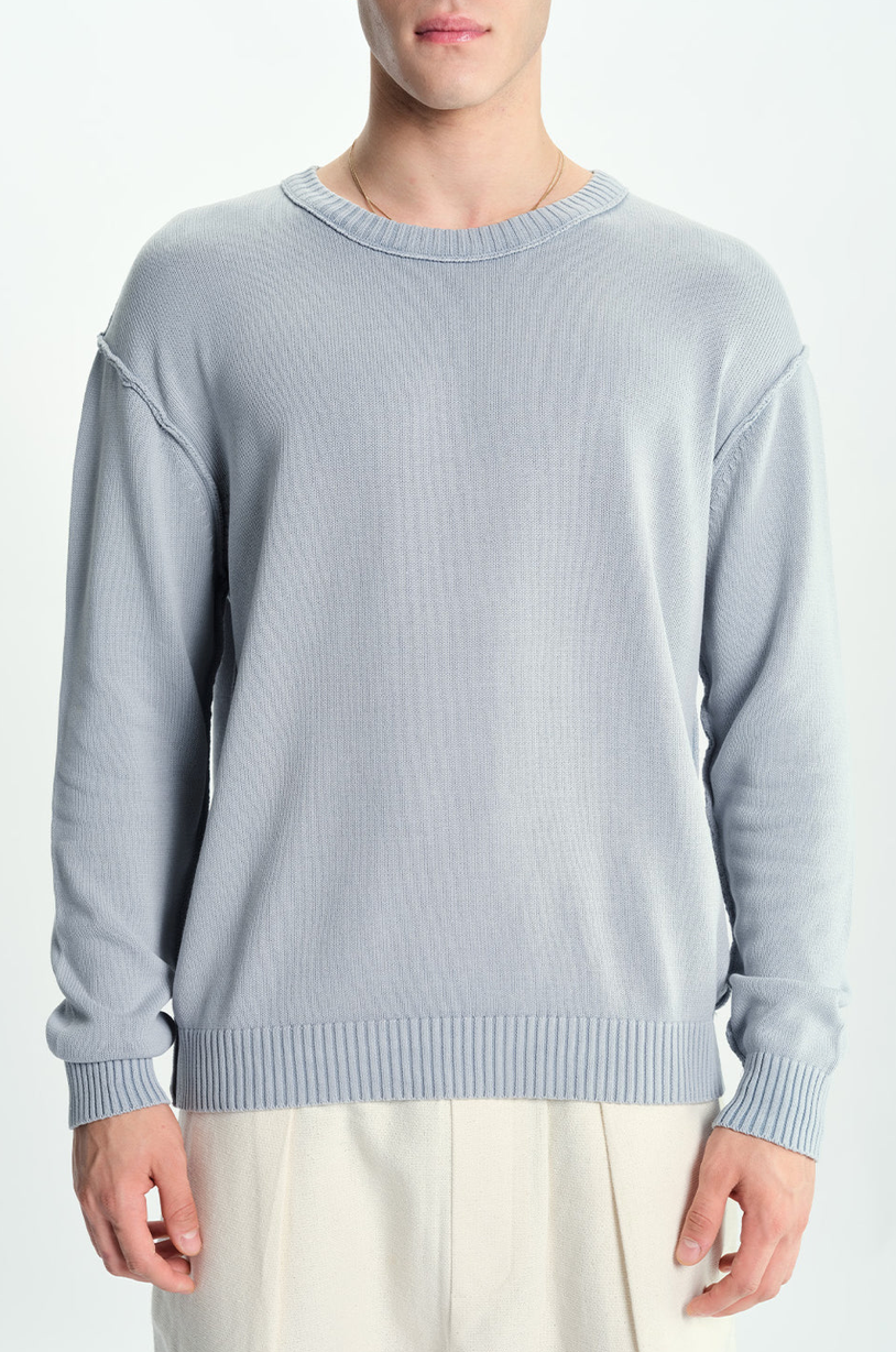 GREY MODE CREWNECK SWEATSHIRT
