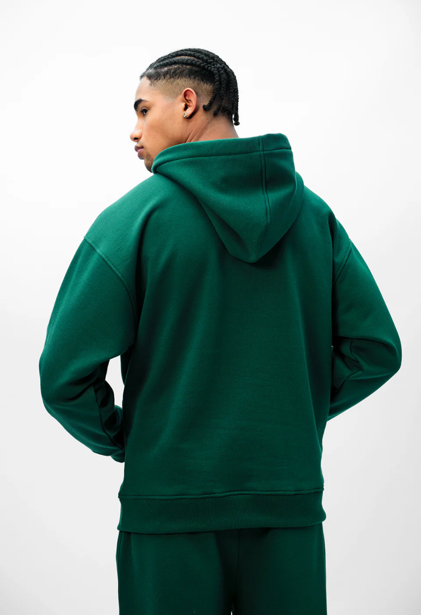 BOTTLE GREEN WEAR A HUG OVERSIZED HOODIE