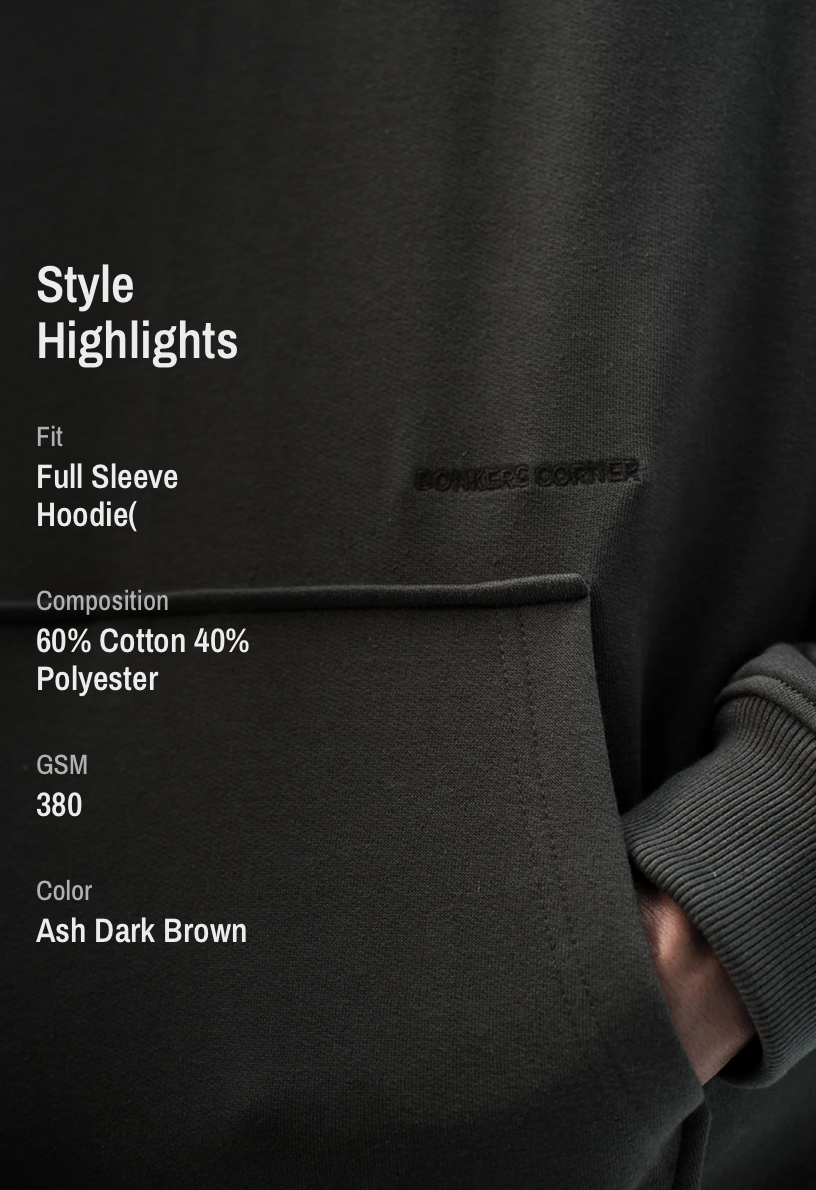 TAUPE WEAR A HUG OVERSIZED HOODIE