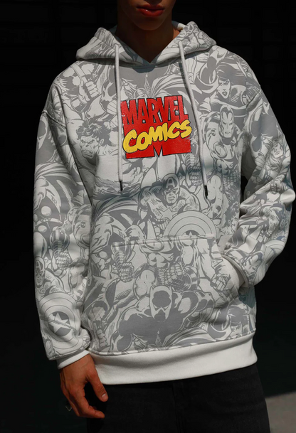 MARVEL SOLAR ACTIVE OVERSIZED HEAVYWEIGHT HOODIE(FLEECE)