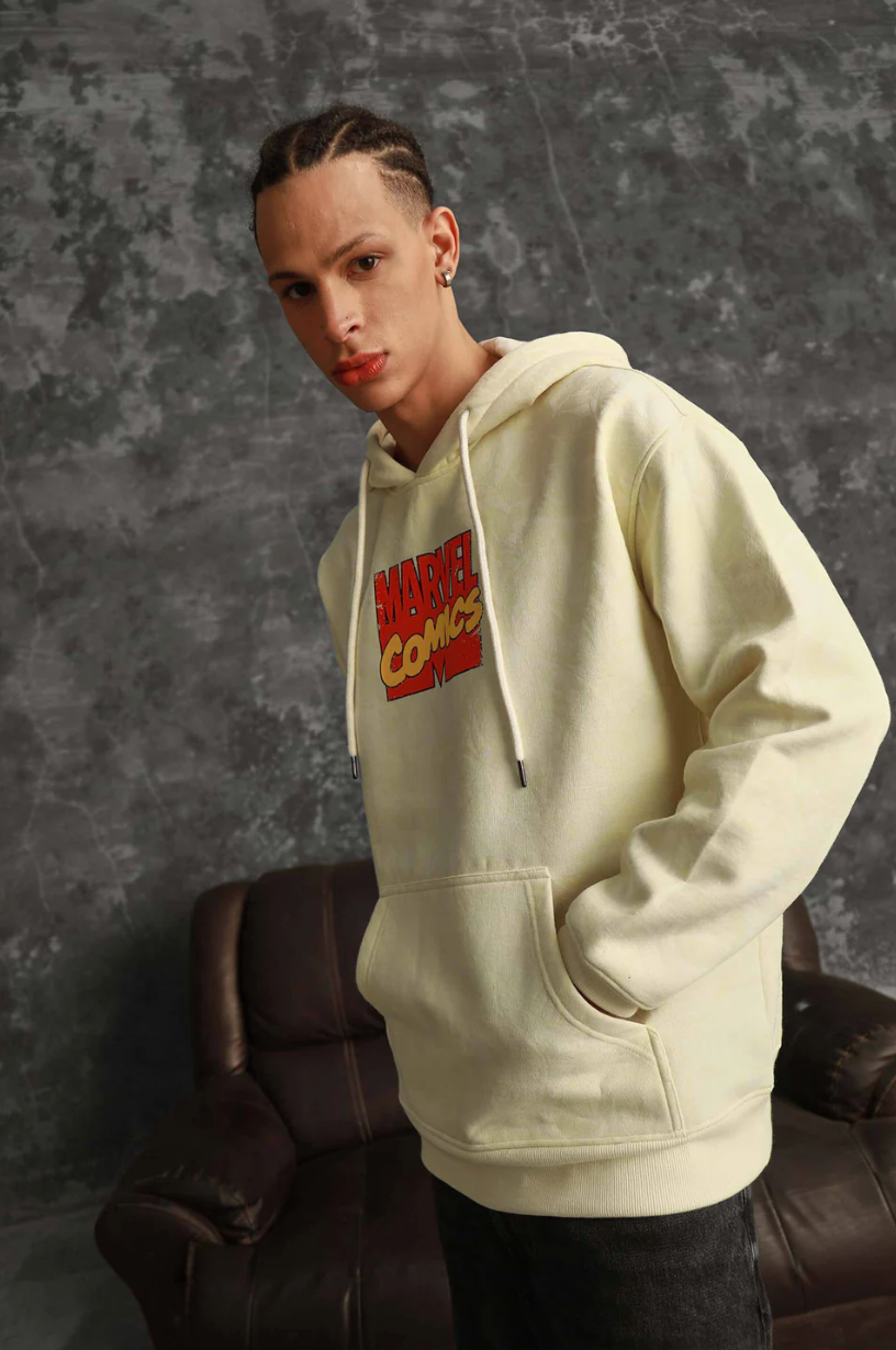 MARVEL SOLAR ACTIVE OVERSIZED HEAVYWEIGHT HOODIE(FLEECE)