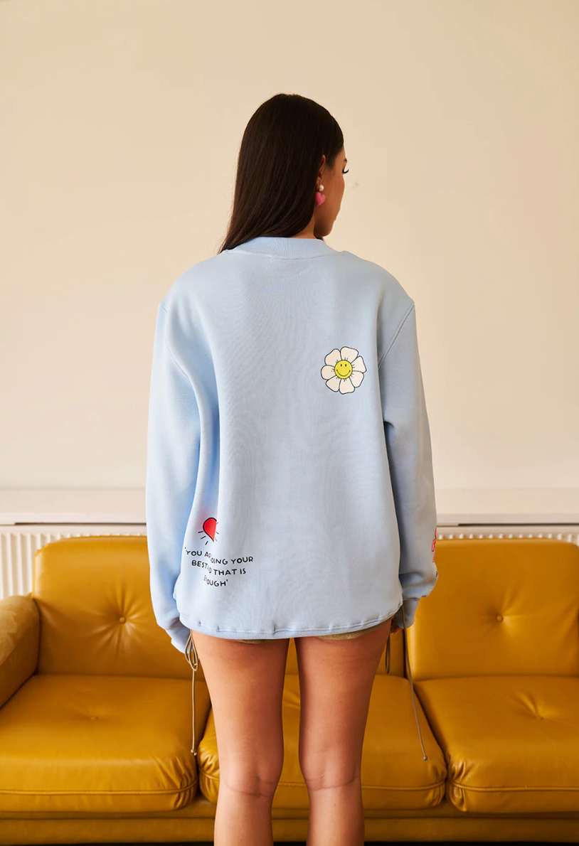 PASTEL BLUE SNUGGLE SWEATSHIRT